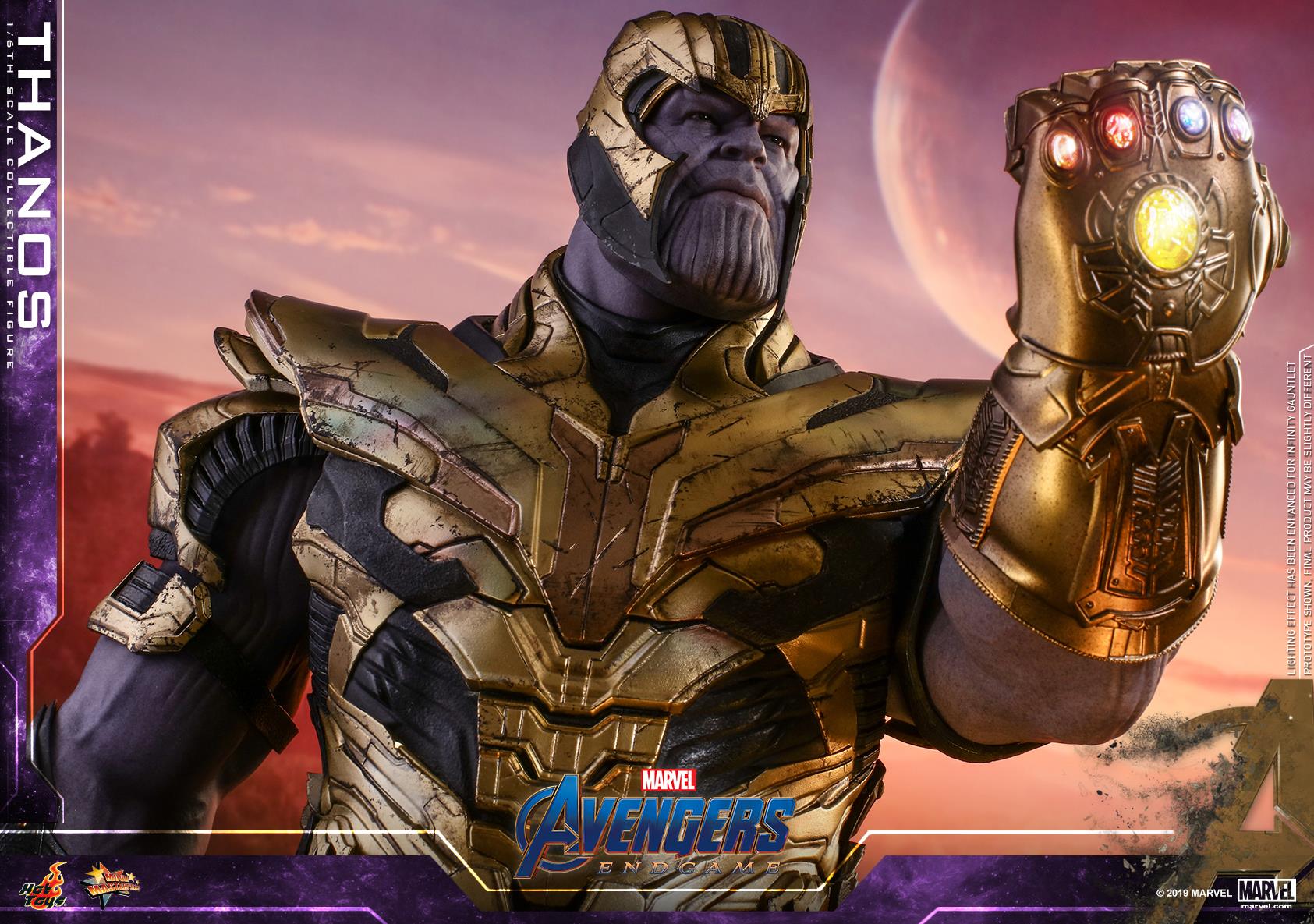 Hottoys HT MMS529 1/6 Avengers Endgame Thanos Infinity Gauntlet Fist Model 