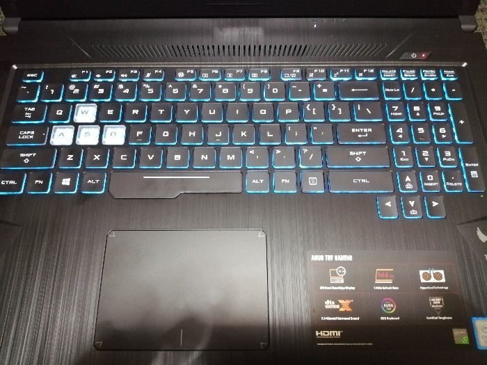 tuf gaming fx705g keyboard