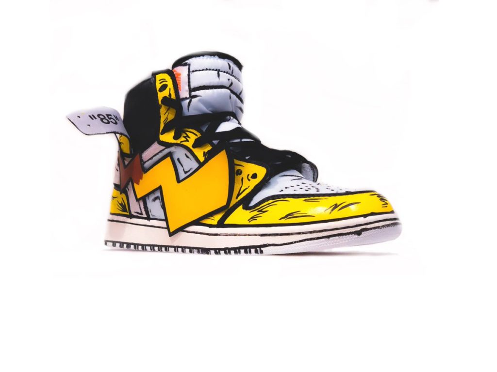 custom pikachu air jordans by stomping grounds customs and owned by jordan vogt roberts (1)