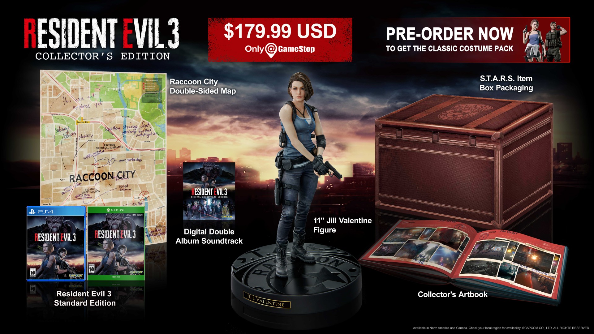 Resident Evil 3 remake Collectors edition