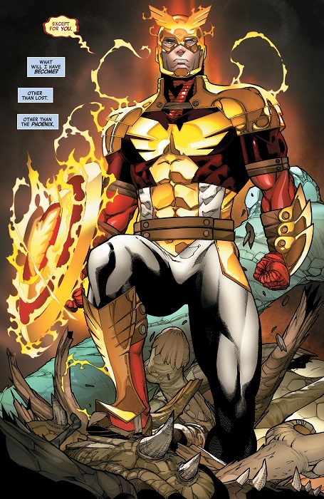 Captain America's Phoenix Force costume