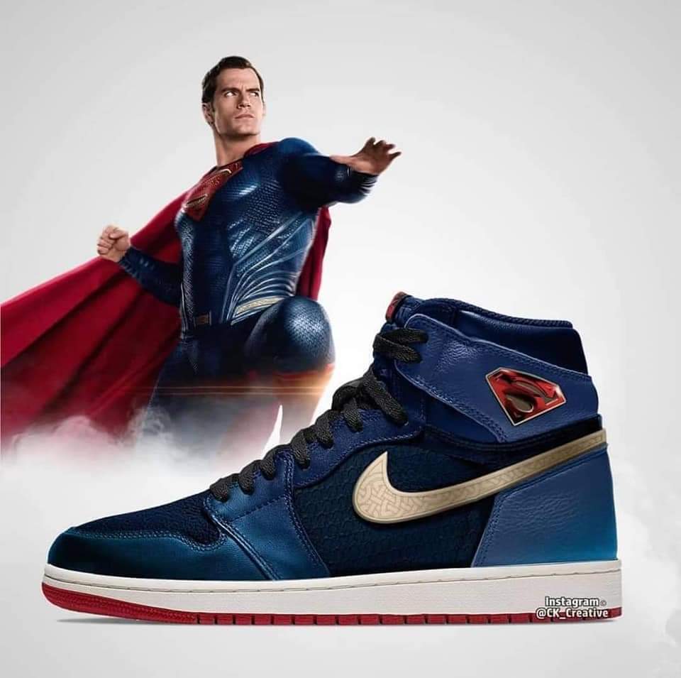 DCEU Justice League Air Jordans Superman