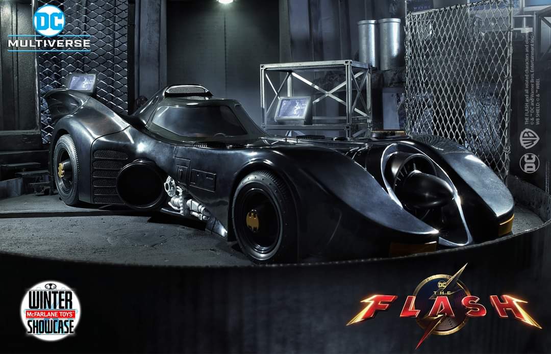 McFarlane toys batmobile from The Flash movie