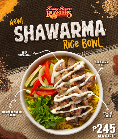 kenny rogers philippines roasters shawarma rice bowl