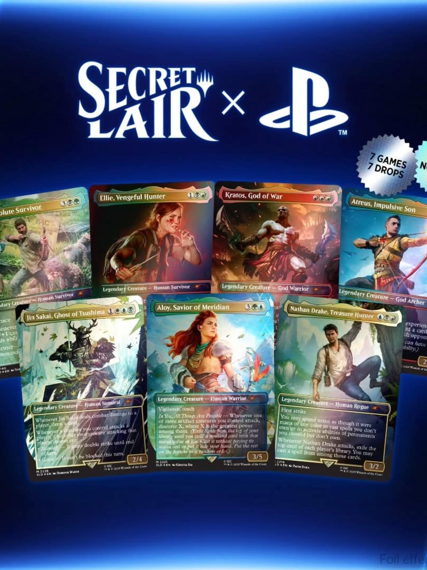 Magic the Gathering x Playstation Secret Lair