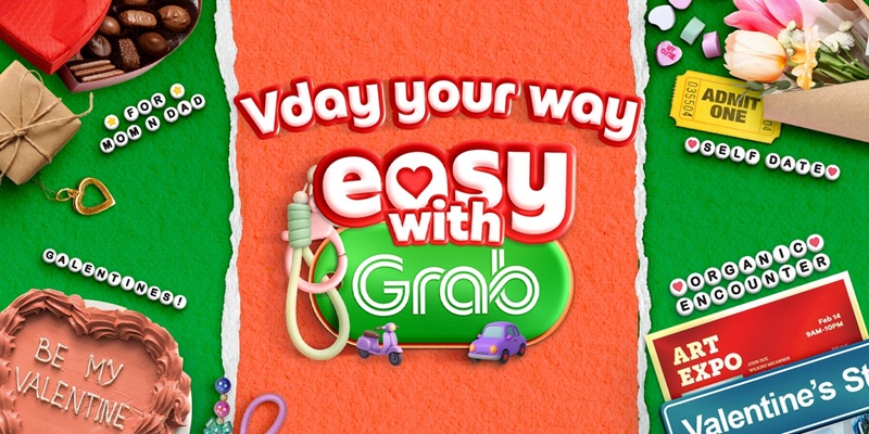 Grab’s ‘V-Day Your Way’ Spotlights Unique Tech-Driven On-Demand Valentine’s Plans