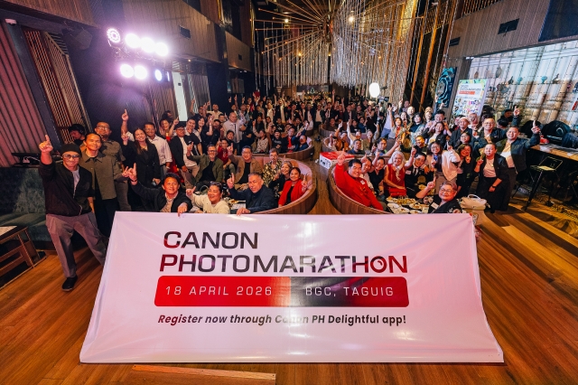 Media, past Photomarathon winners, and members of the Canon community celebrate new creative possibilities at the official launch of the Canon Photomarathon 2026.