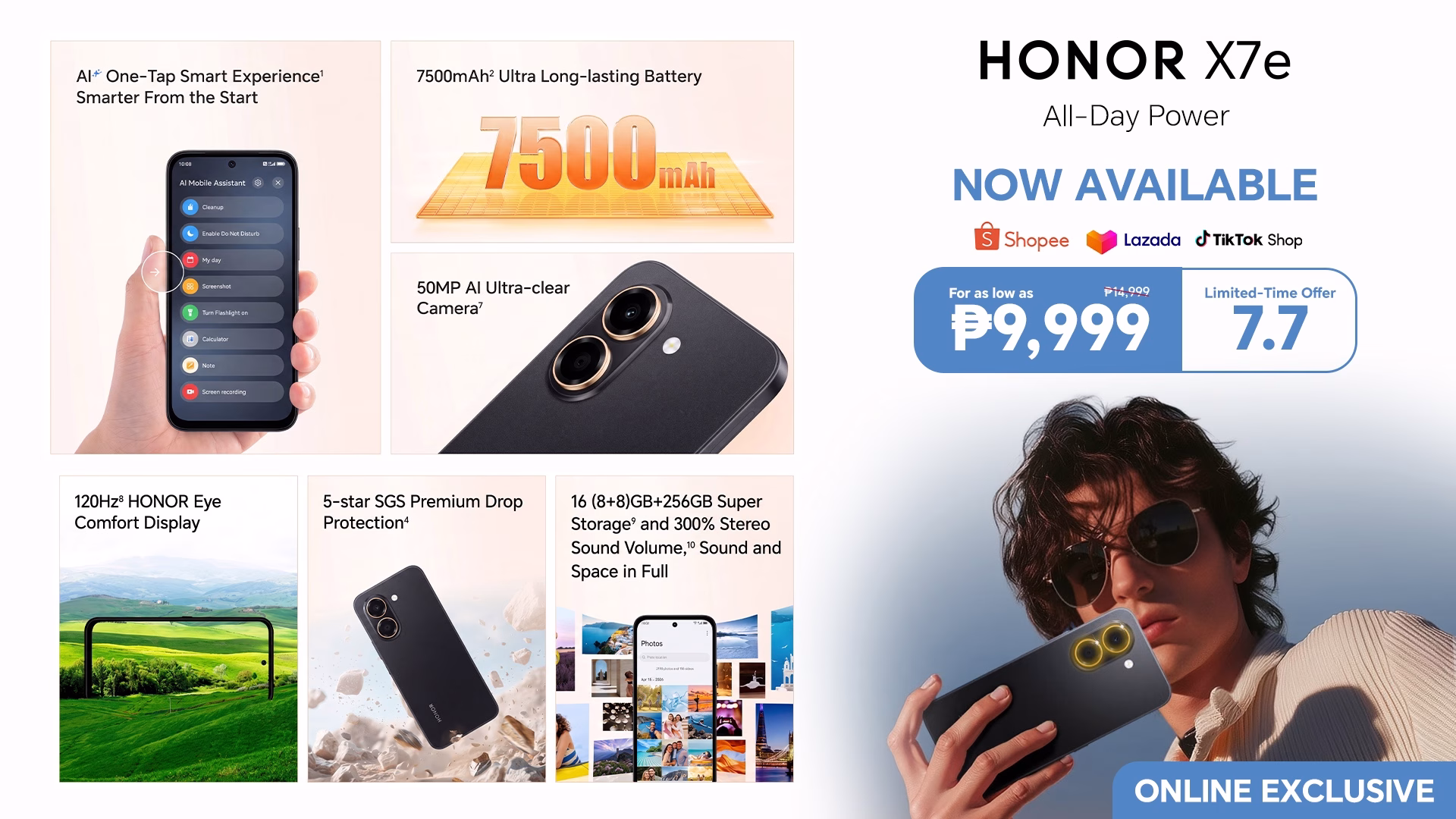 HONOR X7e now official