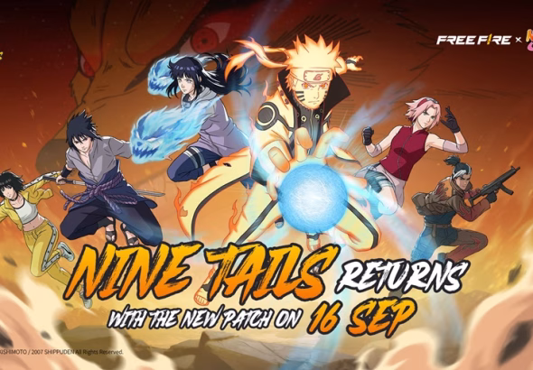 Free Fire x NARUTO SHIPPUDEN Chapter One Nine Tails Strikes returns - KV