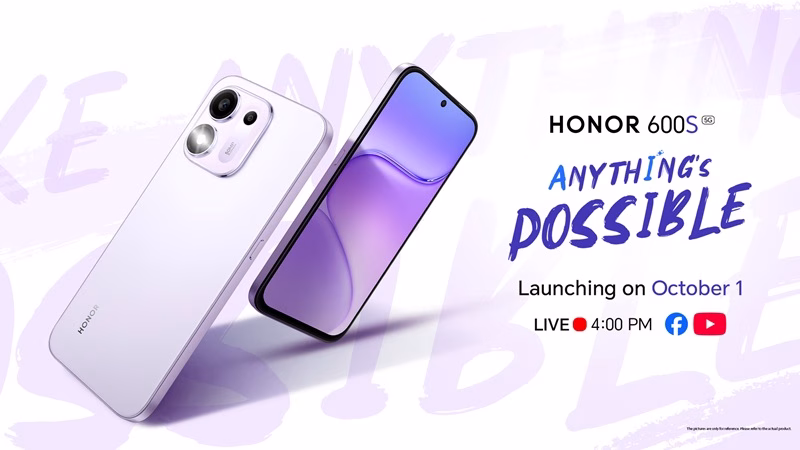 Main KV - HONOR 600S on October 1
