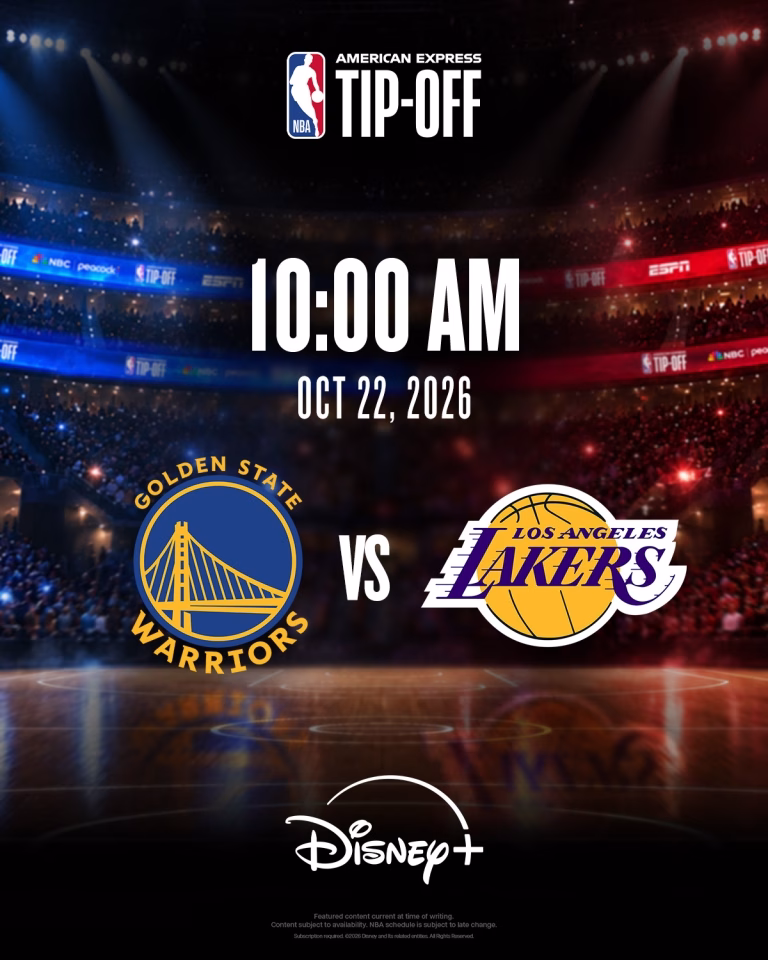 (2) Disney + NBA Tip-Off Schedule