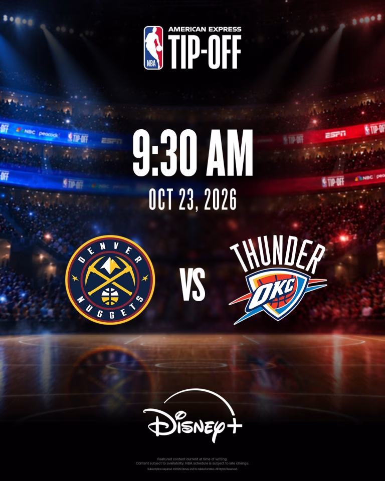 (4) Disney+ NBA Tip-Off Schedule
